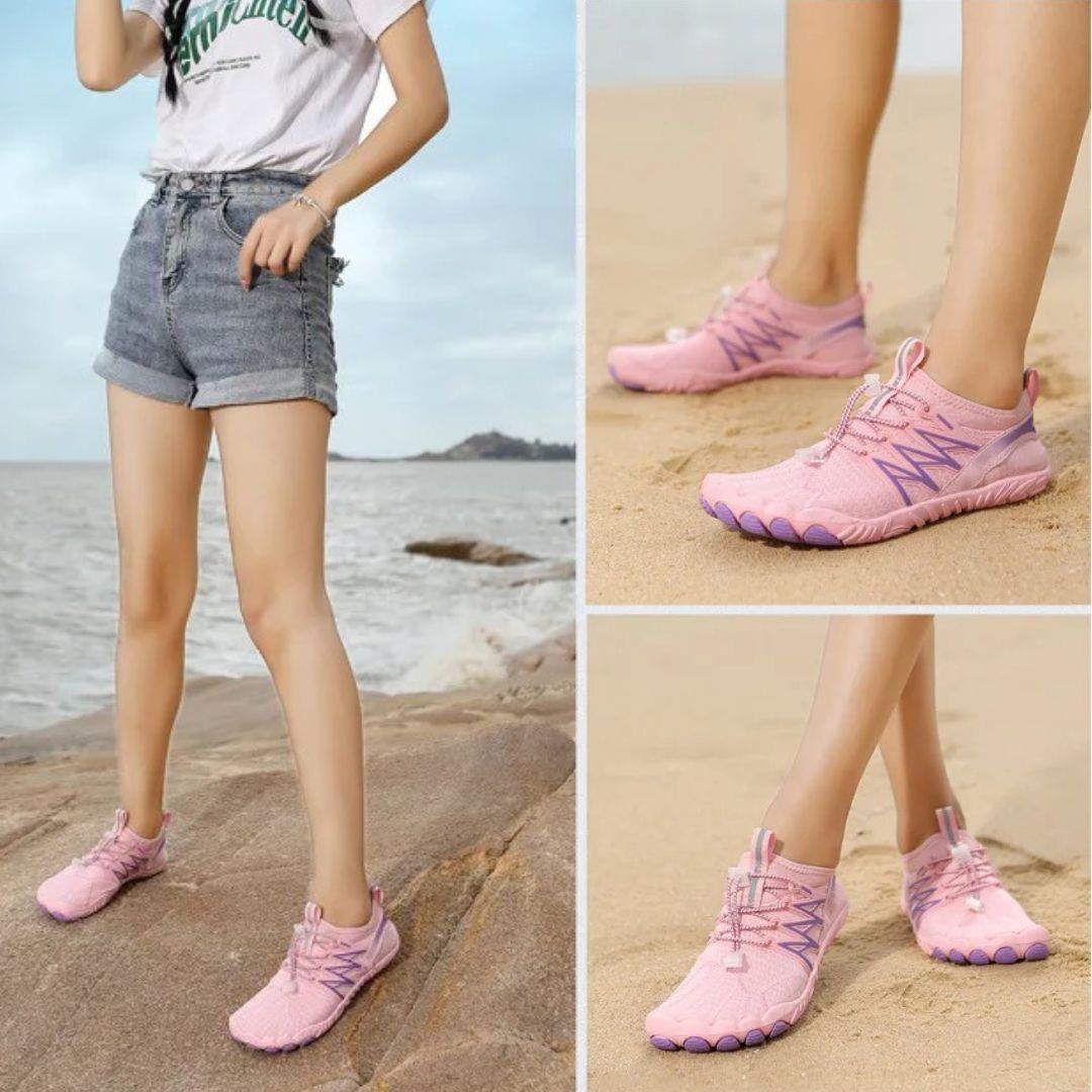 Chaussure-de-sport-rose