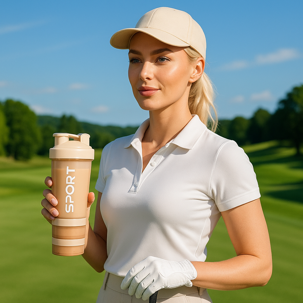 Gourde shaker anti-fuite idéale pour activités sportives