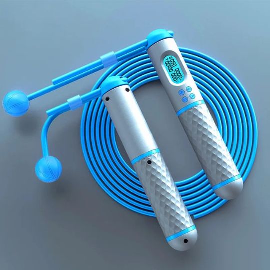 corde-a-sauter-sans-fil-bleu