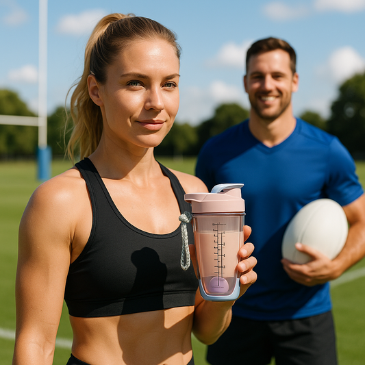 Gourde shaker design premium pour entraînement