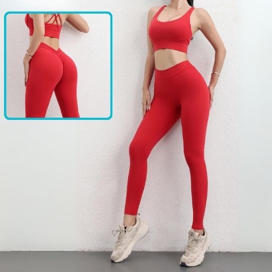 legging-sport-femme-rouge