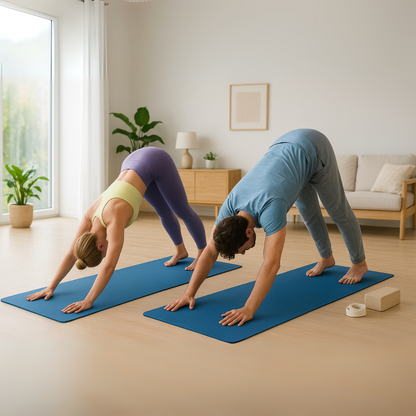 tapis-de-yoga-bleu-en-couple